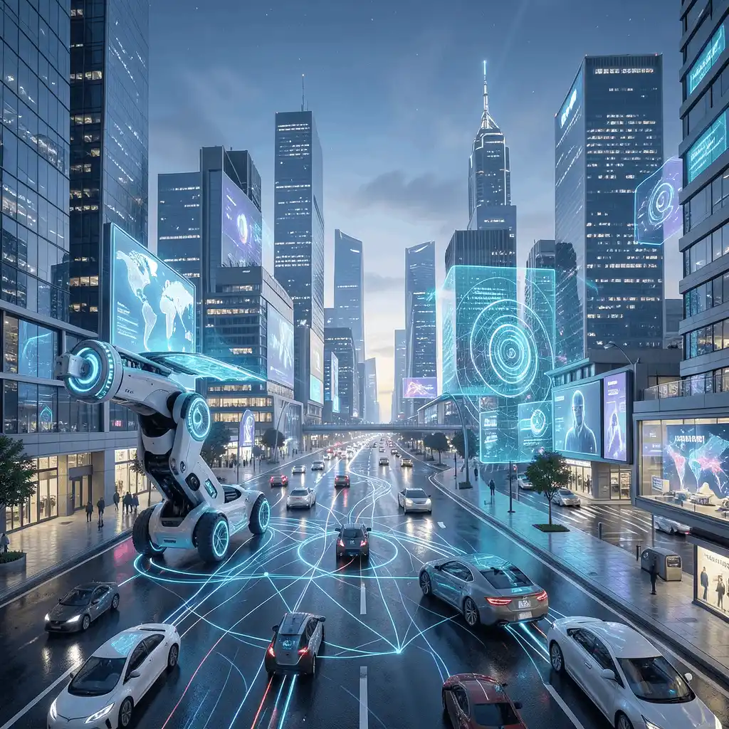 AI in today's world transforming modern cities with robotics automation and smart systems